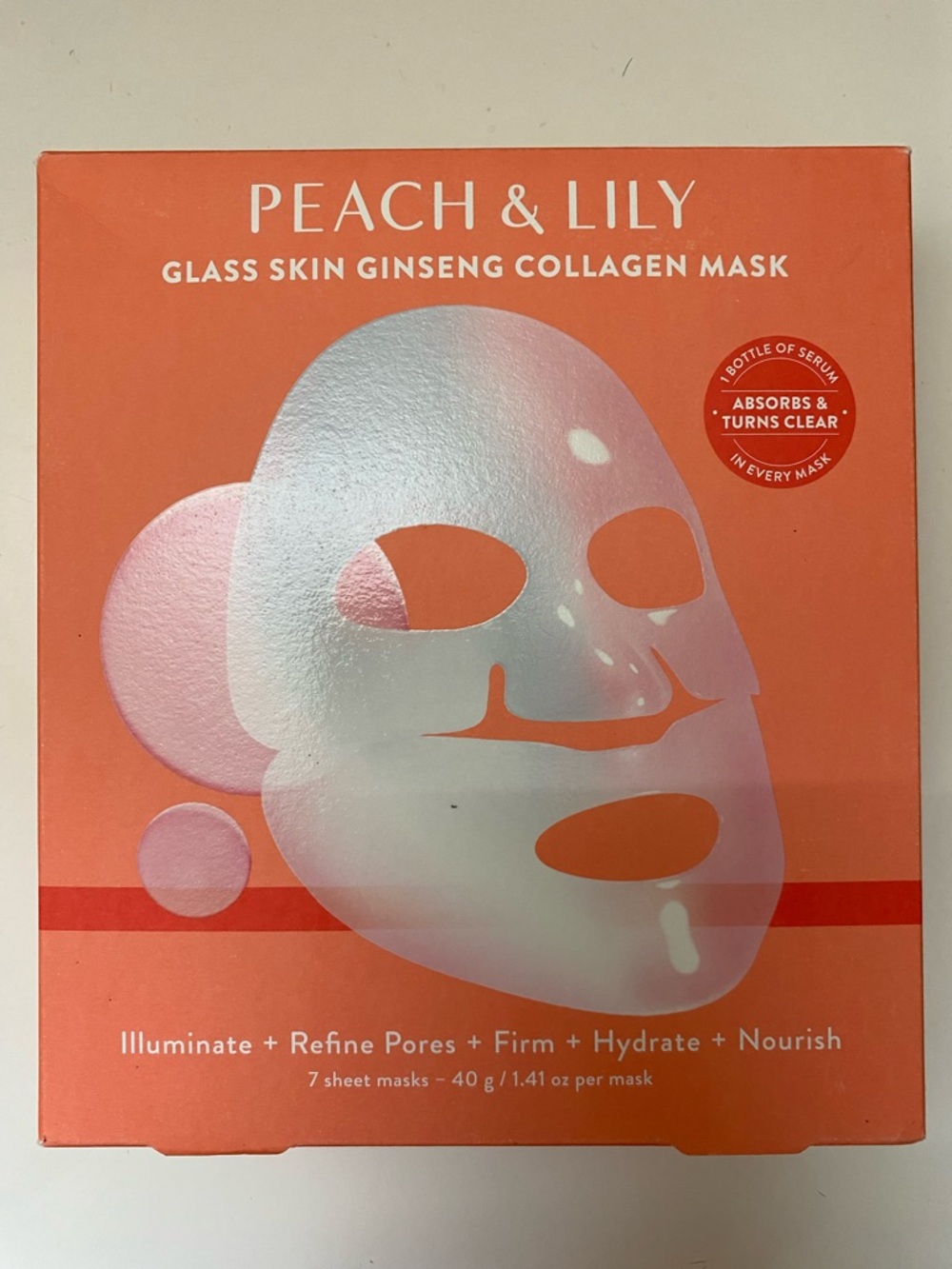 Peach & Lily Glass Skin Ginseng Collagen Masks